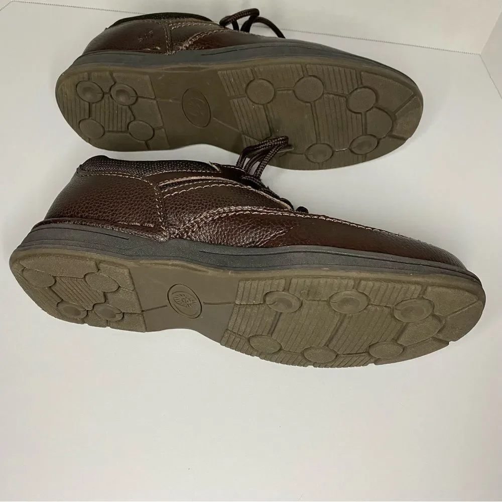 Earth Spirit Brown Leather Dennis Lace Up Oxford Slip On Arch Support 9 Wide